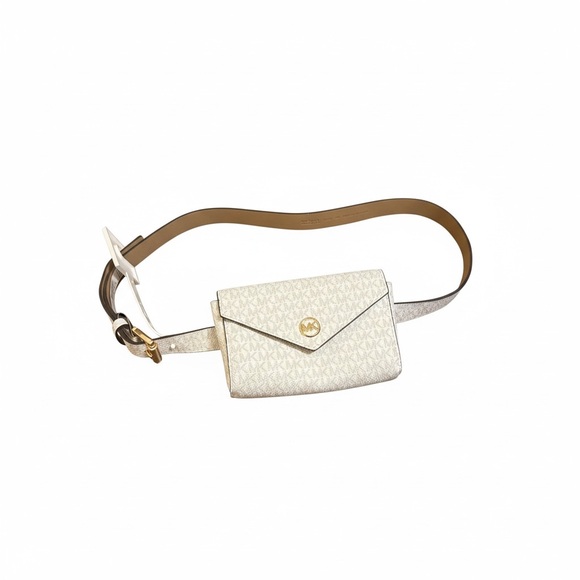 Michael Kors Handbags - Michael Kors Cream and Brown Crossbody Bag